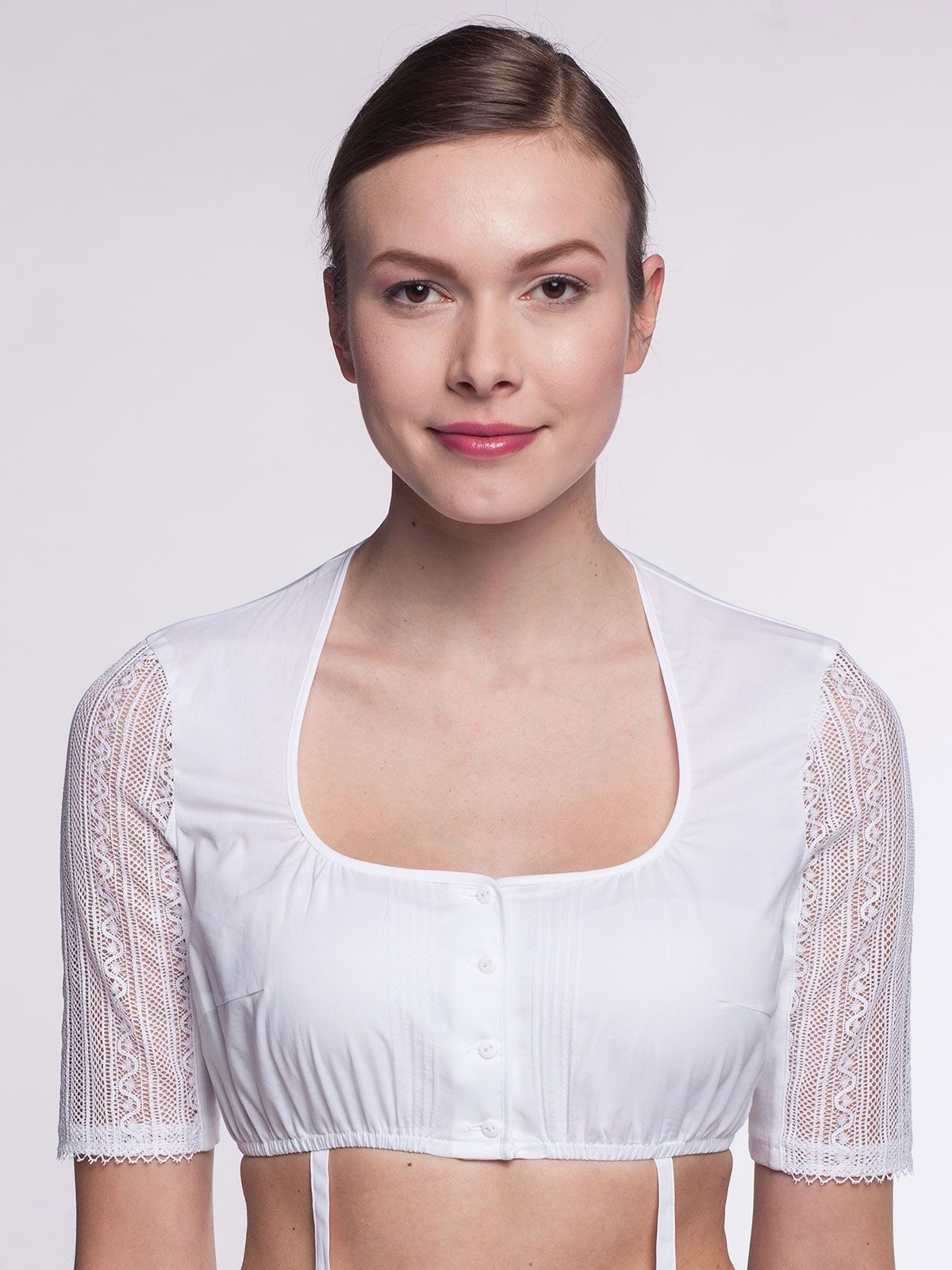 Dirndlbluse Weiß für Damen LIMBERRY