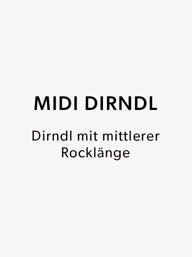 Midi Dirndl mit mittlerer Rocklänge