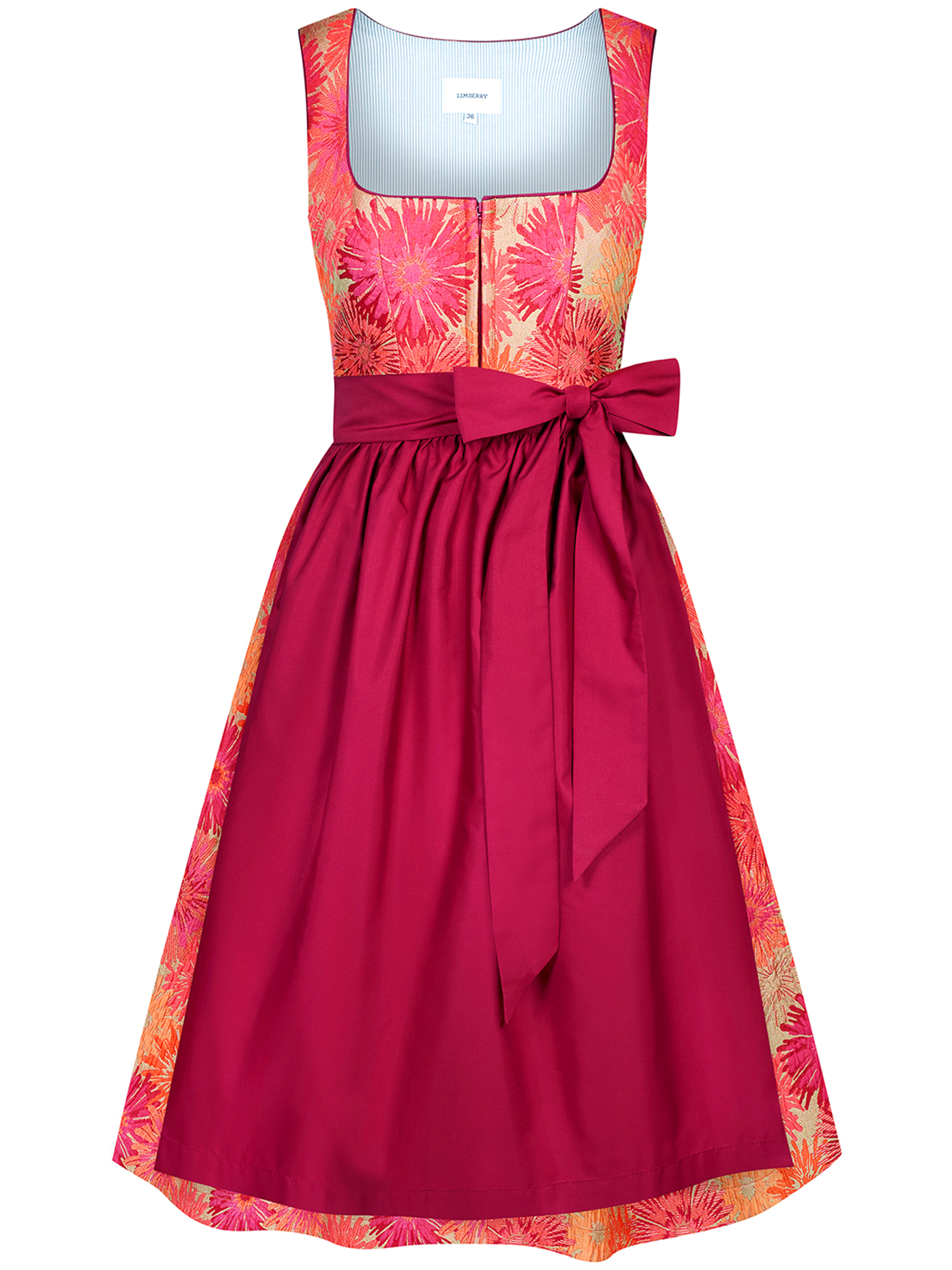 Pinkes Dirndl mit Blumenmuster