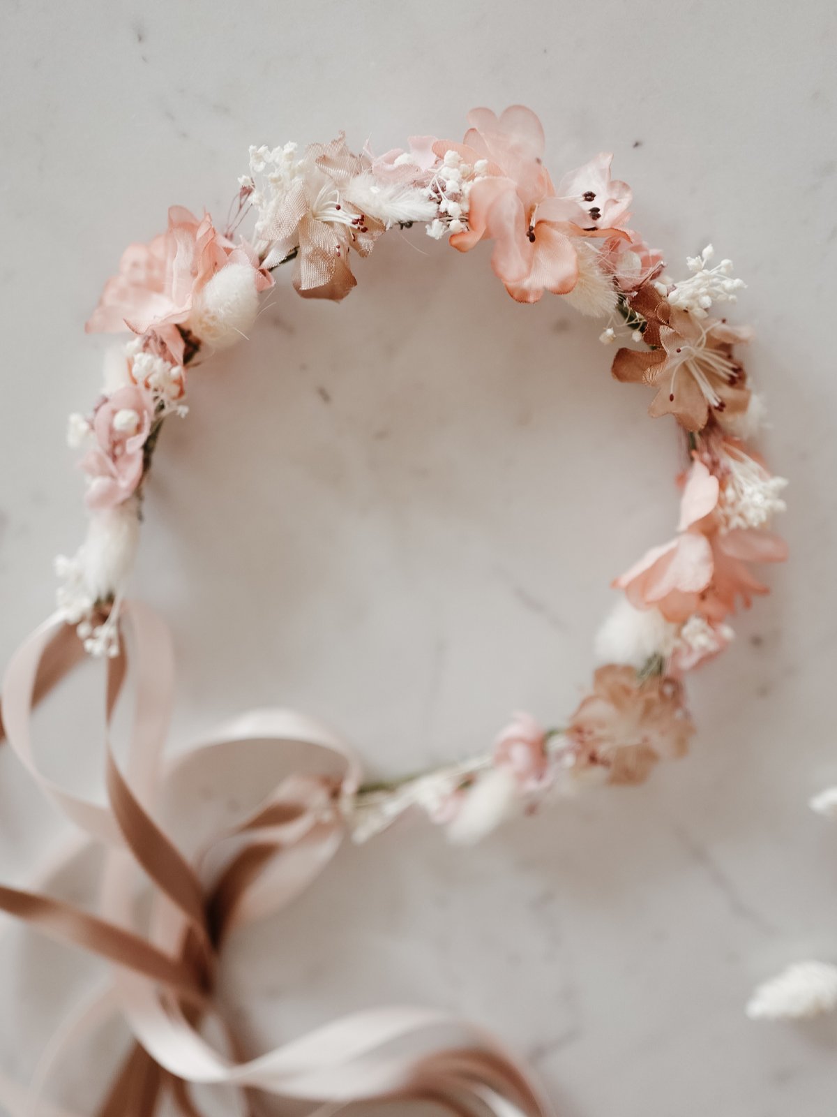 Flowercrown in Apricot