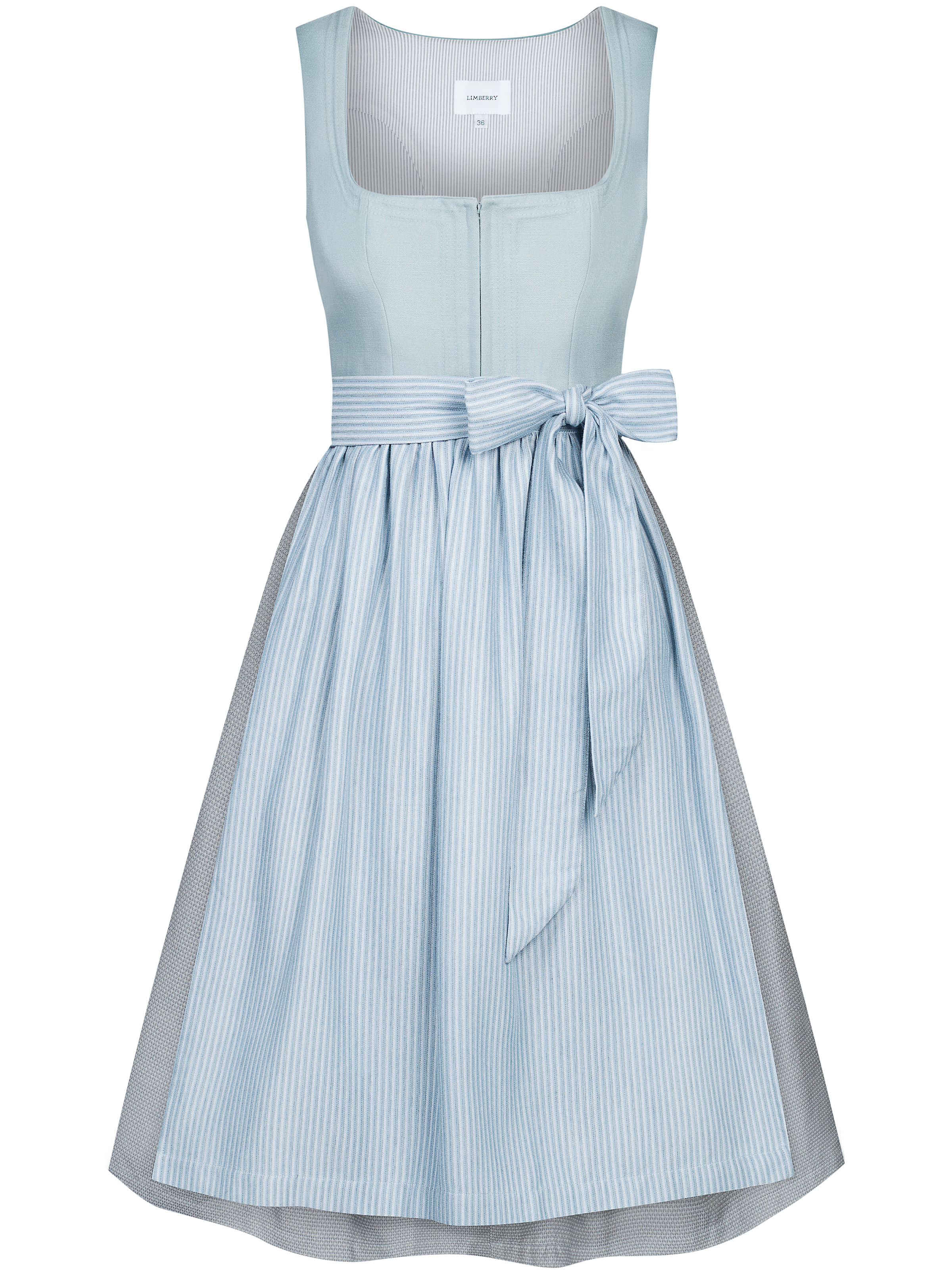 Dirndl in Mint mit Schnursteppung