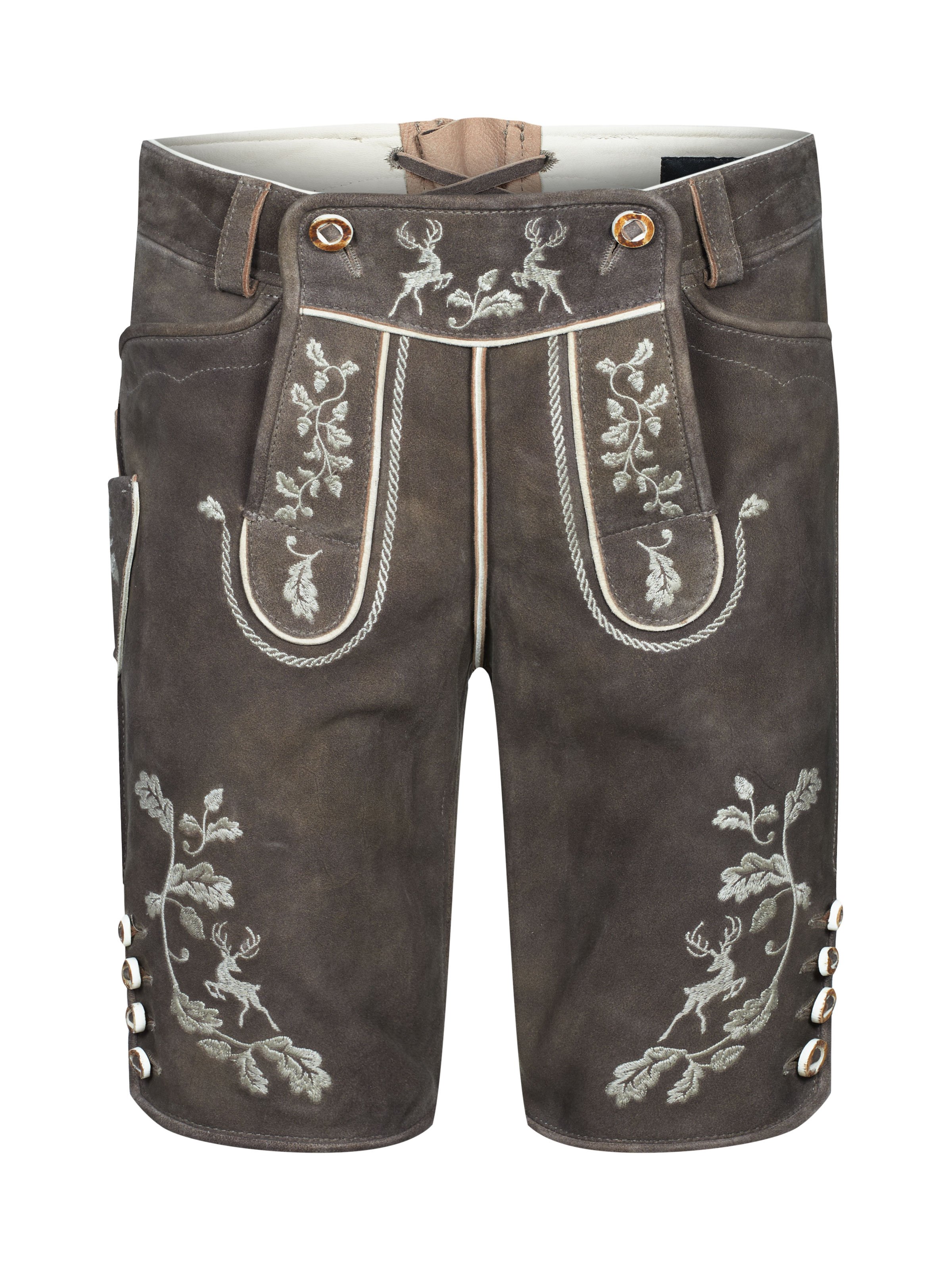 Dunkelbraune Lederhose