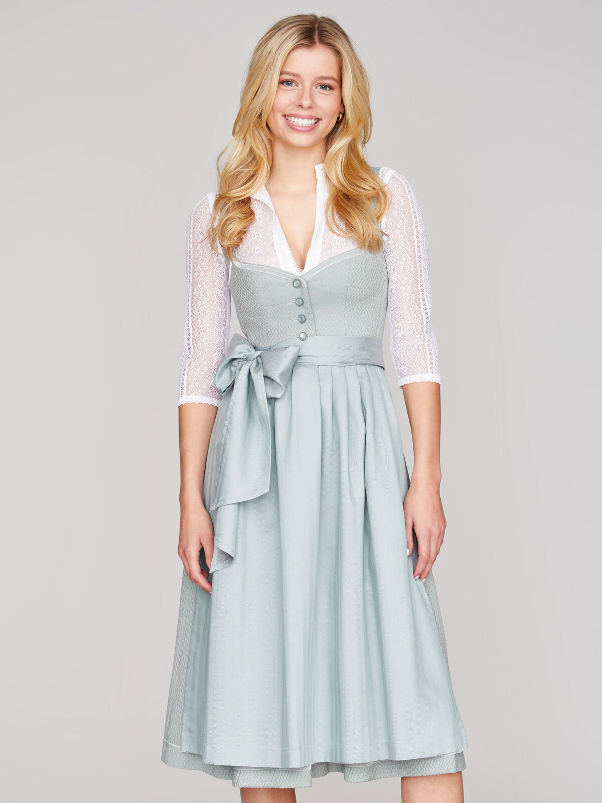 Limberry Mintfarbenes Dirndl - JOSPEHINE WARM CYAN