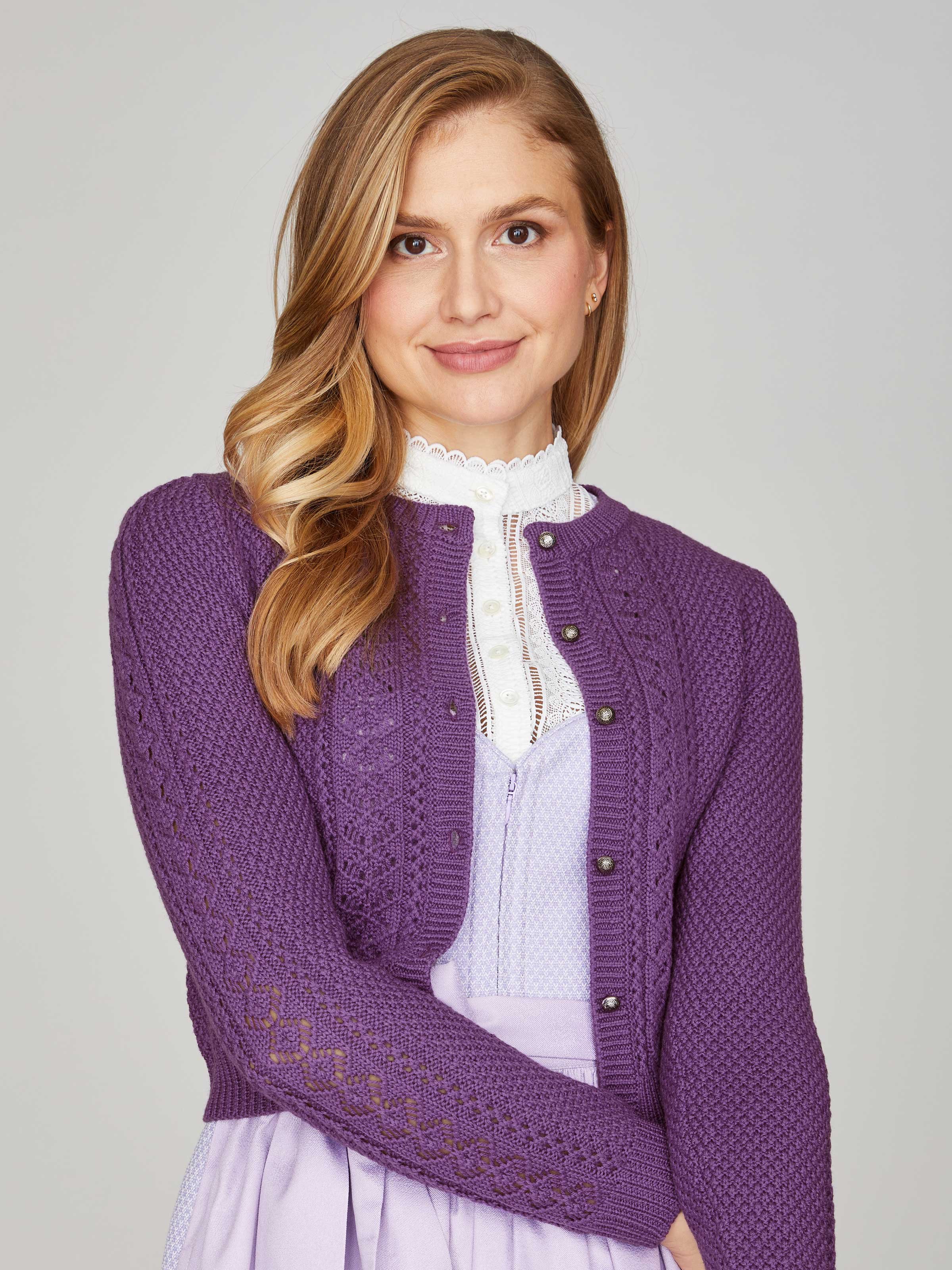 Limberry Strickjacke in Violett - EVI