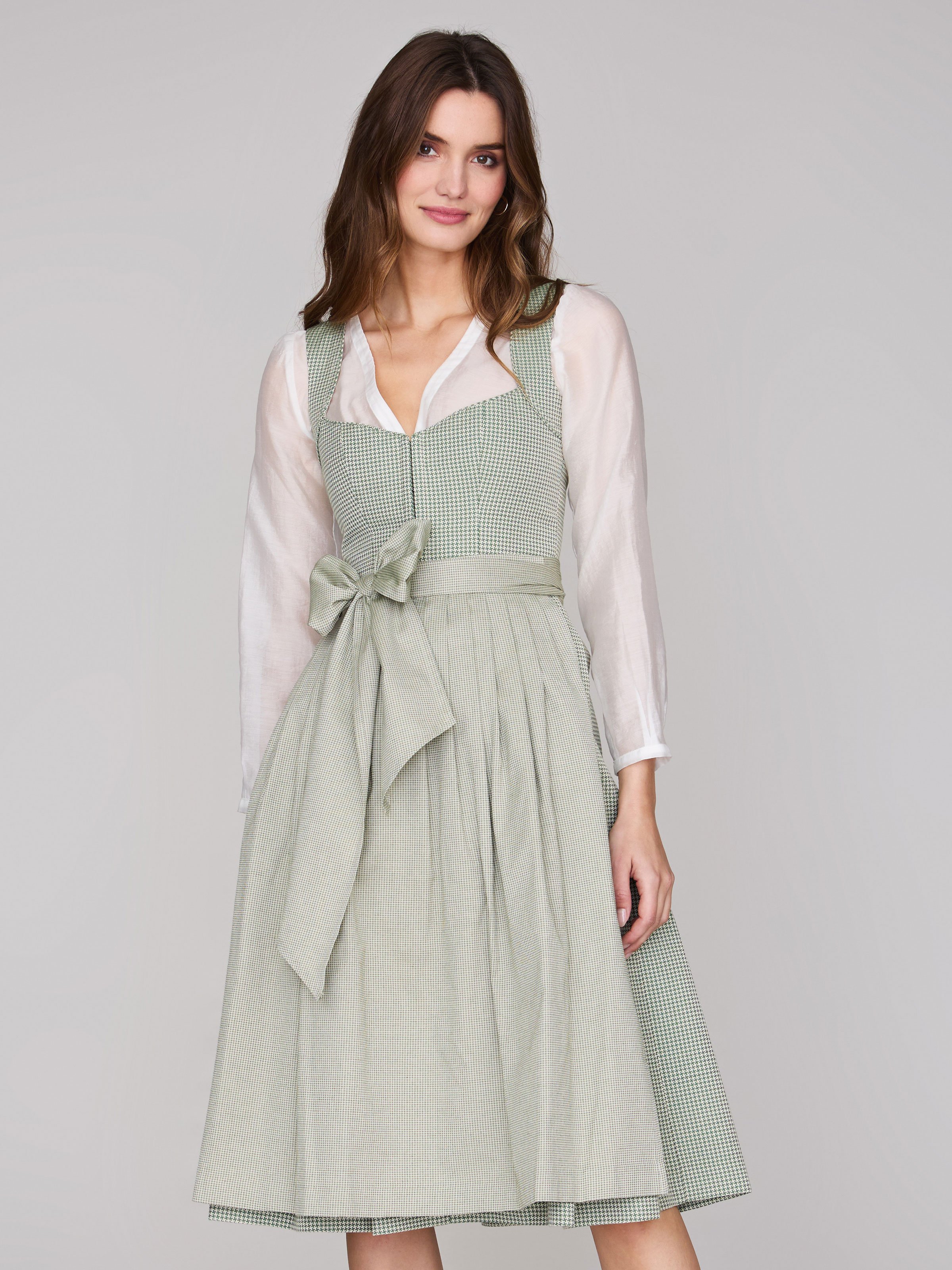 Limberry Grünes Dirndl mit Hahnentrittmuster - ANNELIE PEPITA GREEN