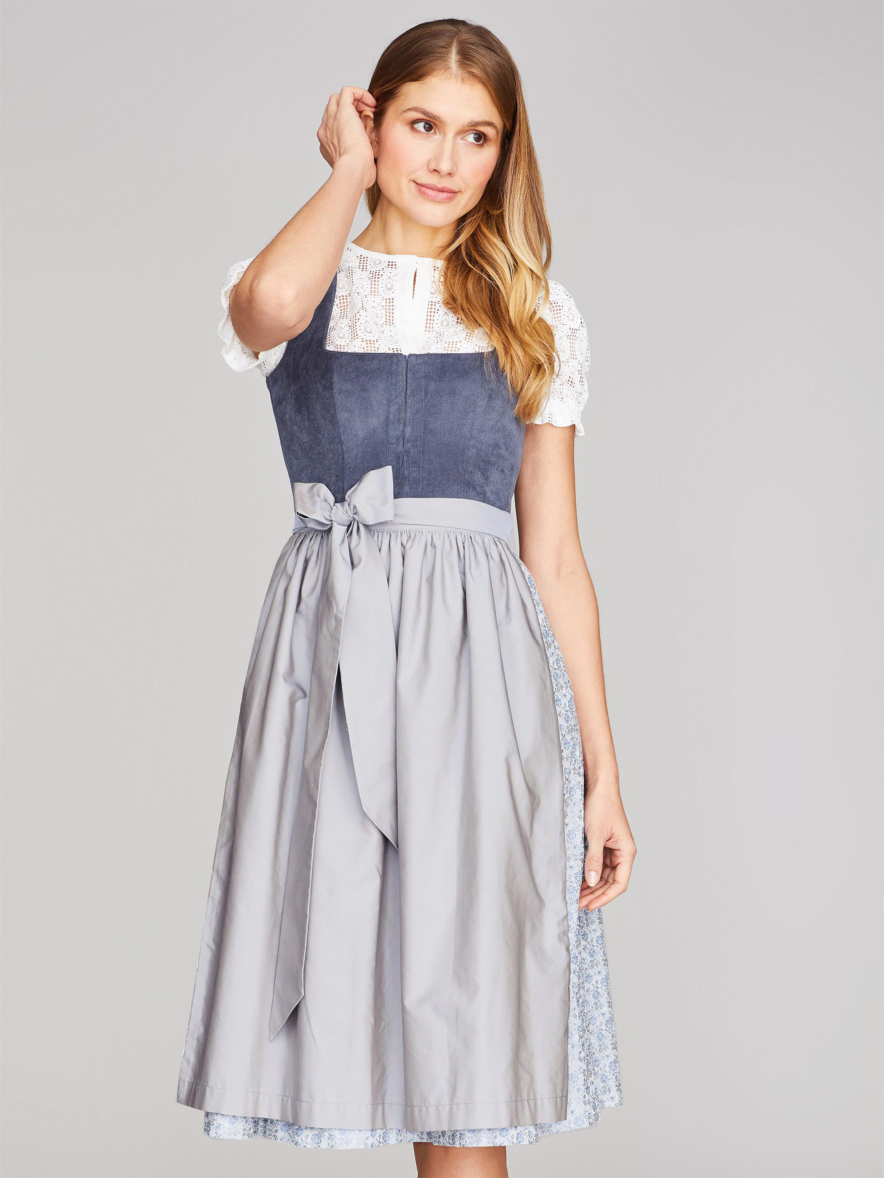 Limberry Indigo-Blaues Dirndl mit Cord-Mieder - CAMILLE INDIGO SKY