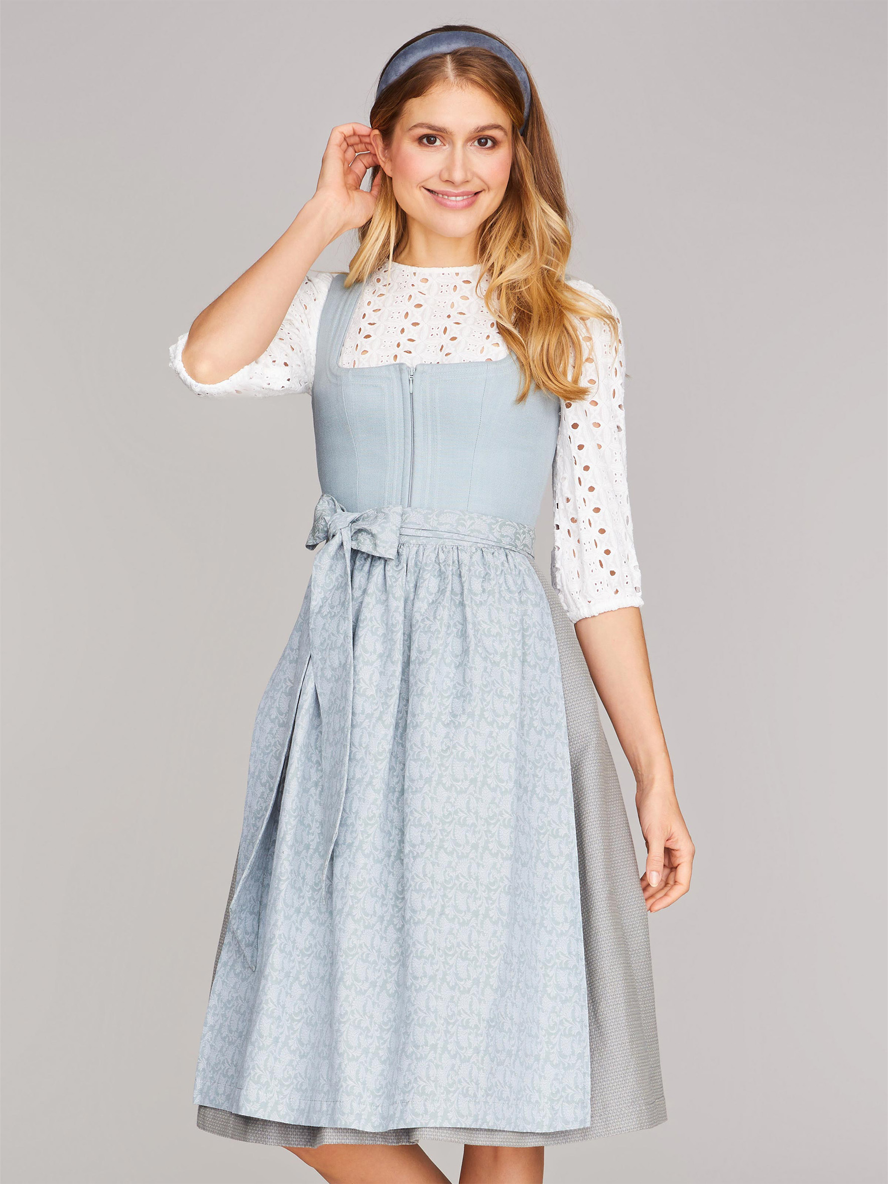 Limberry Dirndl in Mint mit Schnursteppung - CLAIRE SUMMER SAGE